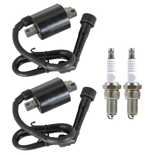 Solid Spare For 1987-2000 Yamaha Motorcycle VIRAGO 535 XV535 2Pcs Ignition Coil & Spark Plug