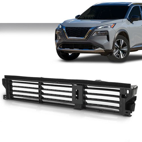 Solid Spare Fit For 2021-2022 Nissan Rogue Radiator Grille Shutter 214216RR0A NI1206107