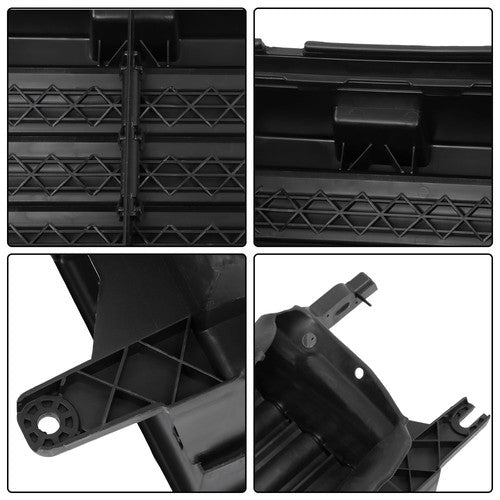 Solid Spare Upper&Lower Radiator Grille Air Shutter Assembly FL3Z8475F For Ford F-150 15-17