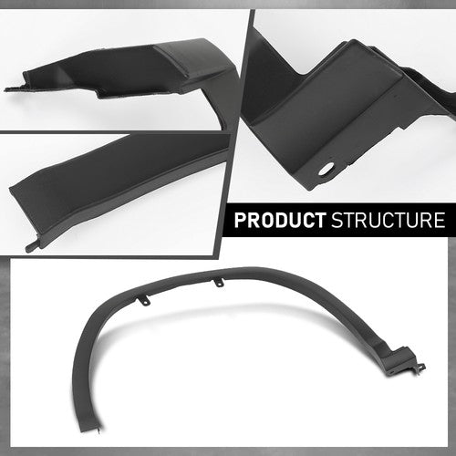 Solid Spare Fit For 2019-2022 Lexus RX350 RX450h Front Fender Flares Wheel Opening Molding
