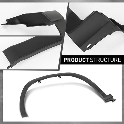 Solid Spare Fit For 2019-2022 Lexus RX350 RX450h Front Fender Flares Wheel Opening Molding