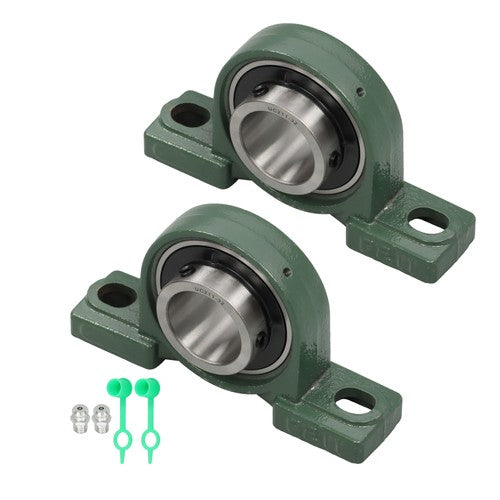 Solid Spare 2PCS UCP211-32 Solid Base Pillow Block Bearing 2" Bore Self Aligning 2 Bolt