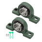 Solid Spare 2PCS UCP211-32 Solid Base Pillow Block Bearing 2" Bore Self Aligning 2 Bolt
