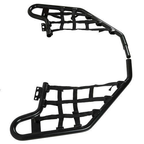 Solid Spare Black Aluminium Standard Nerf Bars Guard w/ nets For Honda TRX 700XX 2008 2009