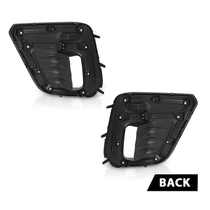 Solid Spare Fit For 2019 2020 2021 Subaru Forester Front Bumper Fog Light Trim Cover Bezel
