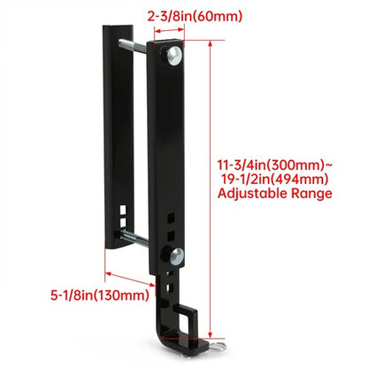 Solid Spare Weight Distribution Support Brackets Adjustable For 10" Trailer Frame #17516
