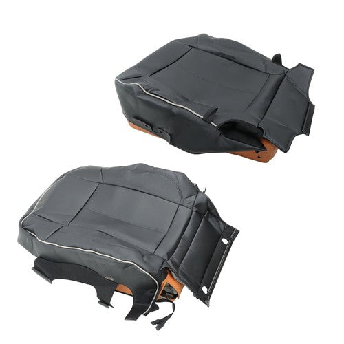 Solid Spare For Hummer H3 2006 2007-2010 Passenger Seat Cushion & Backrest Black Leather