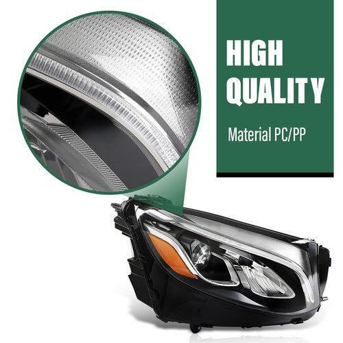 Solid Spare LED Headlight w/o AFS Right Side RH Fit For 16-19 Mercedes Benz GLC-Class