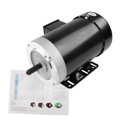 Solid Spare 2 HP Electric Motor 3 Phase 56C Frame 1800 RPM TEFC 230 / 460 Volt New