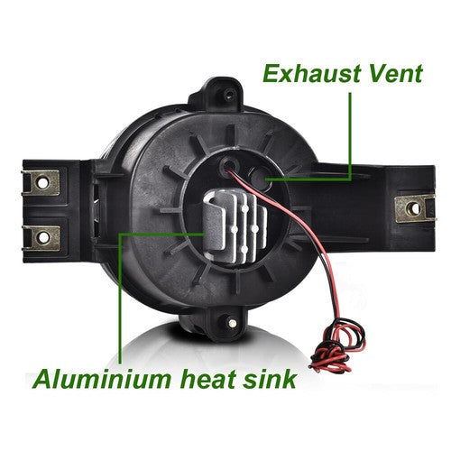 Solid Spare LED Projector Fog Lights Fit For 02-09 Dodge Ram 1500/2500/3500 04-06 Durango