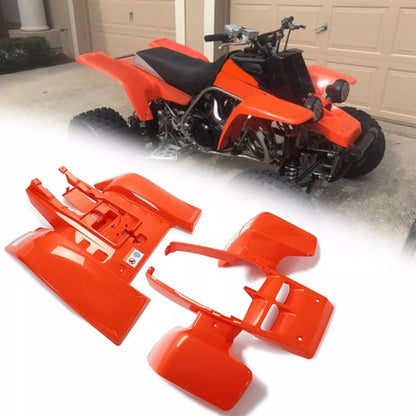 Solid Spare Orange Front & Rear Fenders Plastic Body Kit For 87-06 Yamaha Banshee 350 YFZ350