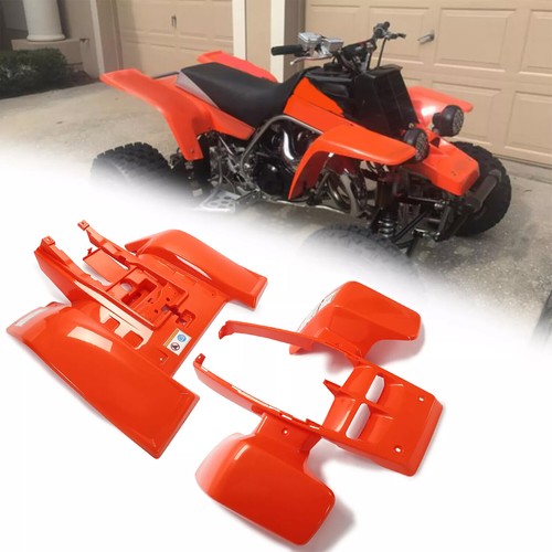 Solid Spare Orange Front & Rear Fenders Plastic Body Kit For 87-06 Yamaha Banshee 350 YFZ350