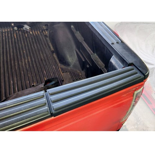 Solid Spare Flex Step Side Tailgate Molding Covers For 09-14 Ford F-150 End Cap Trim 2PCS
