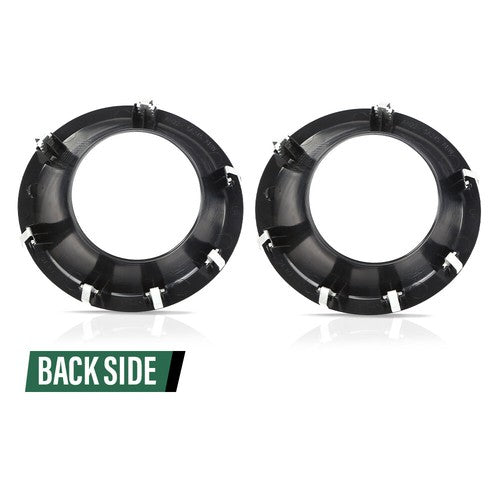 Solid Spare Front Bumper Fog Light Bezel Fit For 2010 2011 2012 2013 2014 Land Rover LR4