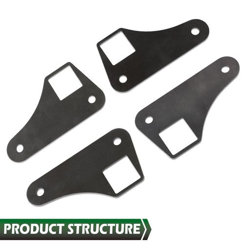 Solid Spare Parallel 4 Link Tabs 2" Square Tubing Air Ride Brackets Ladder Bar Mounting