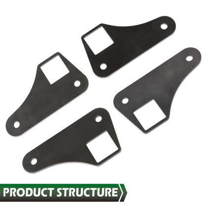 Solid Spare Parallel 4 Link Tabs 2" Square Tubing Air Ride Brackets Ladder Bar Mounting