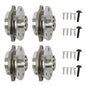 Solid Spare 4pcs Front/Rear Wheel Hub Bearing Assembly For Audi A4 A5 A6 Q5 S4 S5 All Models