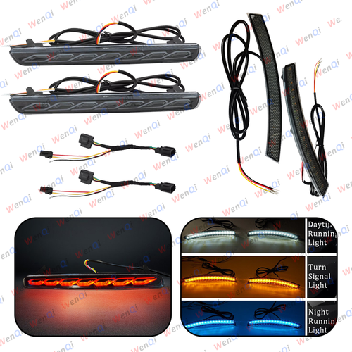 For 2023 2024 Honda CRV LED Side Marker Light + Reflector Tail Lamp Smoked Lens