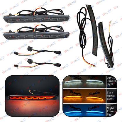 For 2023 2024 Honda CRV LED Side Marker Light + Reflector Tail Lamp Smoked Lens