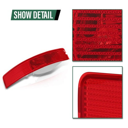 Solid Spare Fit For 2007-2014 Volvo CX90 Rear Bumper Reflector Side Marker Light Left Driver