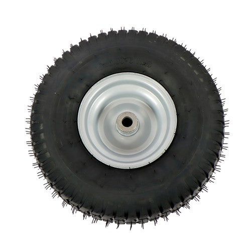 Solid Spare 15x6.00-6 Rubber Lawn Mower Tire and Wheel, 2 Pcs Replacement 3.4' shaft hole