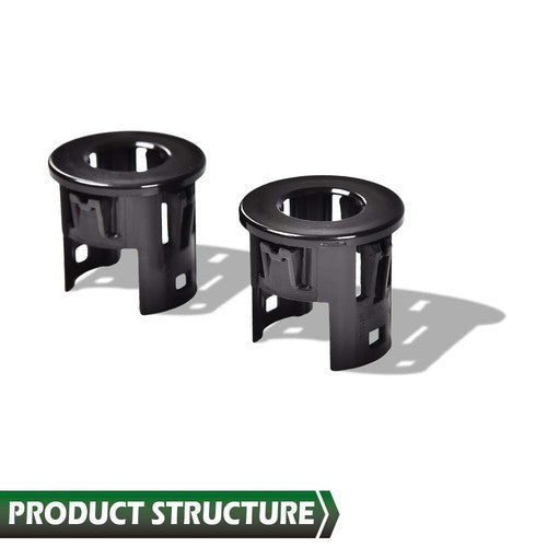 Solid Spare Fit For 14-18 Dodge Ram 1500 2pcs Parking Assist Sensor Bezels 5LS52TZZAA