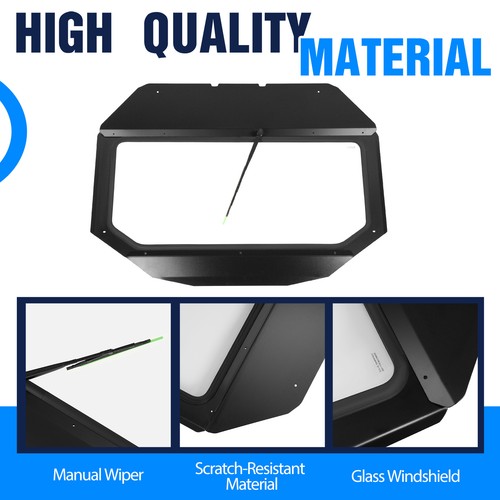 Solid Spare For Can-Am Maverick X3 DS/RC 2017+ 2025 ATV/UTV Glass Front Windshield w/ Wiper
