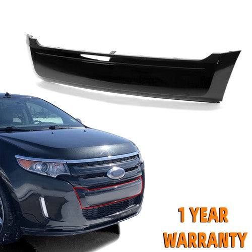 Solid Spare Front Lower Black Grille Bumper Moulding For 2011-2014 Ford Edge FO1087132