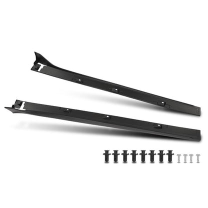Solid Spare Fit For 2016-2021 Honda Civic LX EX SI Sedan Type-R Style Side Skirt Extension