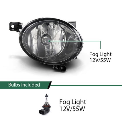 Solid Spare Fit For Volkswagen Golf Jetta Eos Beetle Front Bumper Fog Lights Driving Lamps