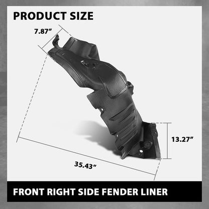 Solid Spare Front Right Side Fender Liner Fit For 2014-2017 Mercedes-Benz E350 E400 E550
