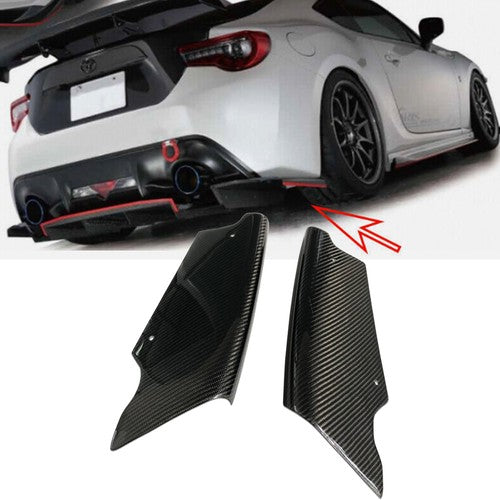 Fit 13-21 BRZ FRS GT86 ZC6 VRS Style Rear Bumper lip spoiler Diffuser Side