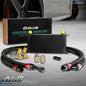Solid Spare Universal 19 Row AN10 Thermostat Adaptor Engine Oil Cooler Kit & Black Oil Lines