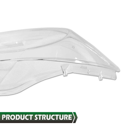 Solid Spare Fit For 07-13 Toyota Tundra 08-17 Sequoia Headlight Headlamp Replacement Lens