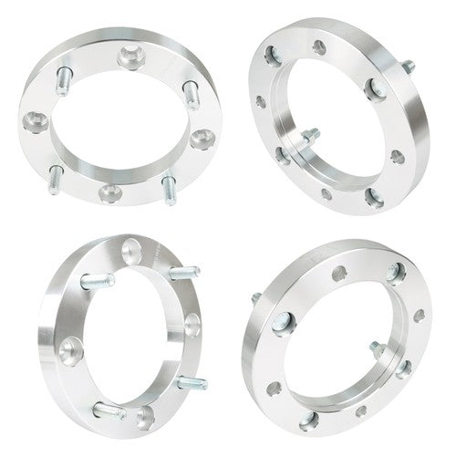 Solid Spare Silver 4Pcs Wheel Spacers 4x156 1" 131mm M12x1.5 For Polaris Polaris RZR 2015+