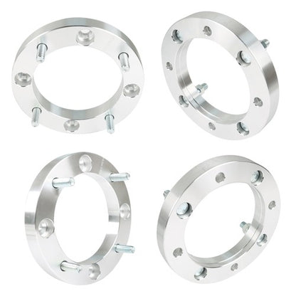 Solid Spare Silver 4Pcs Wheel Spacers 4x156 1" 131mm M12x1.5 For Polaris Polaris RZR 2015+