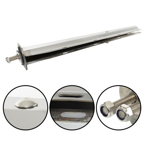 Solid Spare Stainless Steel 1 1/8 Bolt Tapered For Semi Truck 30"Straight Mud Flap Hanger US