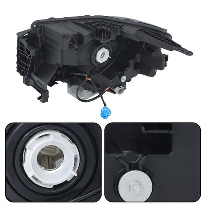 Solid Spare Factory Halogen Black Headlight For Nissan Frontier 2022-2023 Right Side Clear