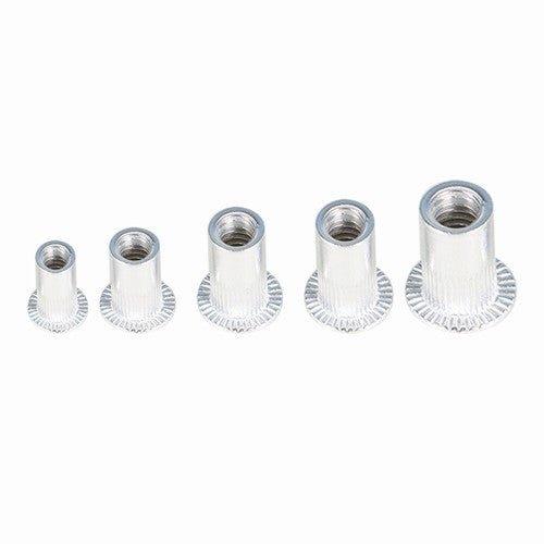 Solid Spare 150 Pack Aluminum Rivet Nut Kit Rivnut Nutsert Standard Inch SAE Imperial