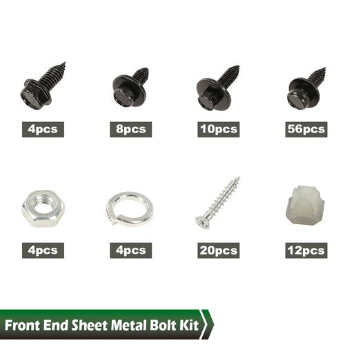 Solid Spare Front End Sheet Metal Bolt Kit Fit For 64-1976 GM A Body Chevy Buick Oldsmobile