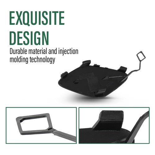 Solid Spare Fit For 15-18 Mercedes W205 C-Class Front Bumper Tow Hook Eye Cover A2058850324