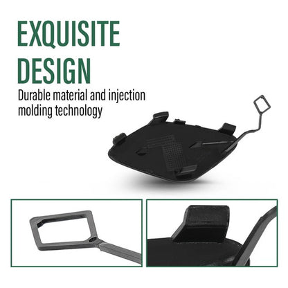 Solid Spare Fit For 15-18 Mercedes W205 C-Class Front Bumper Tow Hook Eye Cover A2058850324