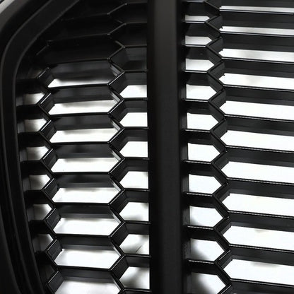 Solid Spare Honeycomb Front Upper Grille Glossy Black For Transit T150 T250 T350 2020-2022