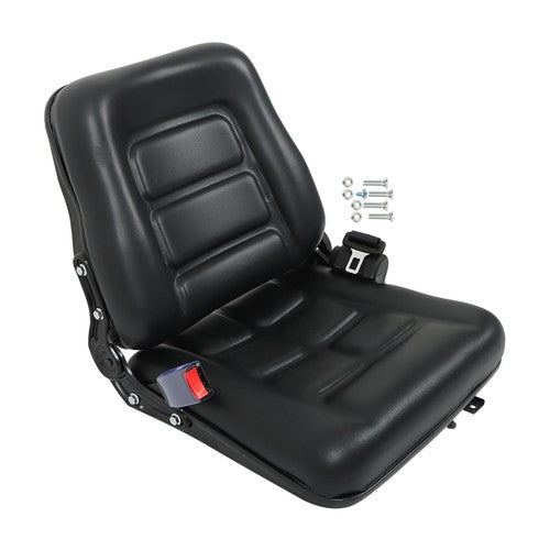 Solid Spare Adjustable PVC Backrest Safety Belt Universial Forklift Tractor Seat Mower