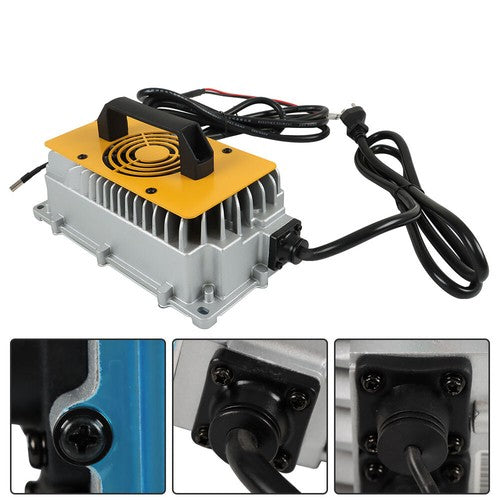 Solid Spare Battery Charger 48V 15A O-Type Terminal IP67 For EZGO Club Car Yamaha Golf Cart
