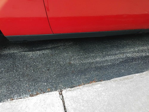 Solid Spare Left Side Exterior Rocker Panel Side Skirt Extension For Dodge Challenger 08-14