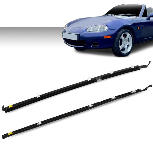 Solid Spare Fit For 90-05 Mazda Miata MX-5 Window Sweep Felt Weatherstrip Seal Left+Right