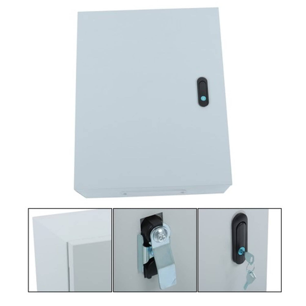 Solid Spare Outdoor Electrical Box, Steel Junction Box 20 x 16 x 8'', NEMA 4X Waterproof
