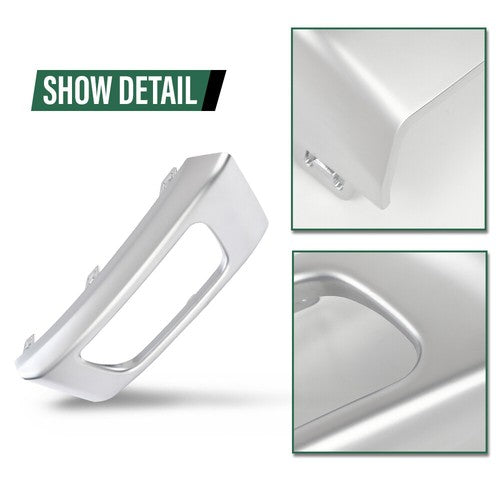Solid Spare Fit For 2014-2017 Land Rover Range Sport Bumper Fog Light Bezel Lamp Trim Silver
