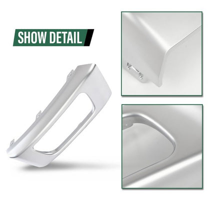 Solid Spare Fit For 2014-2017 Land Rover Range Sport Bumper Fog Light Bezel Lamp Trim Silver